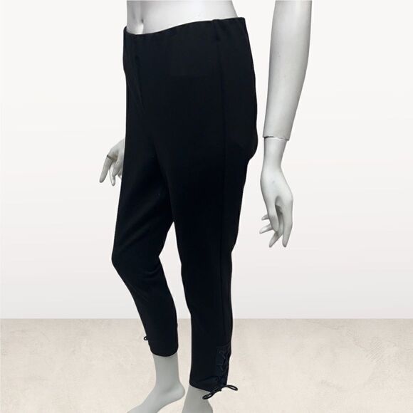 rag & bone Black Tie Ankle Leggings - Picture 3 of 8